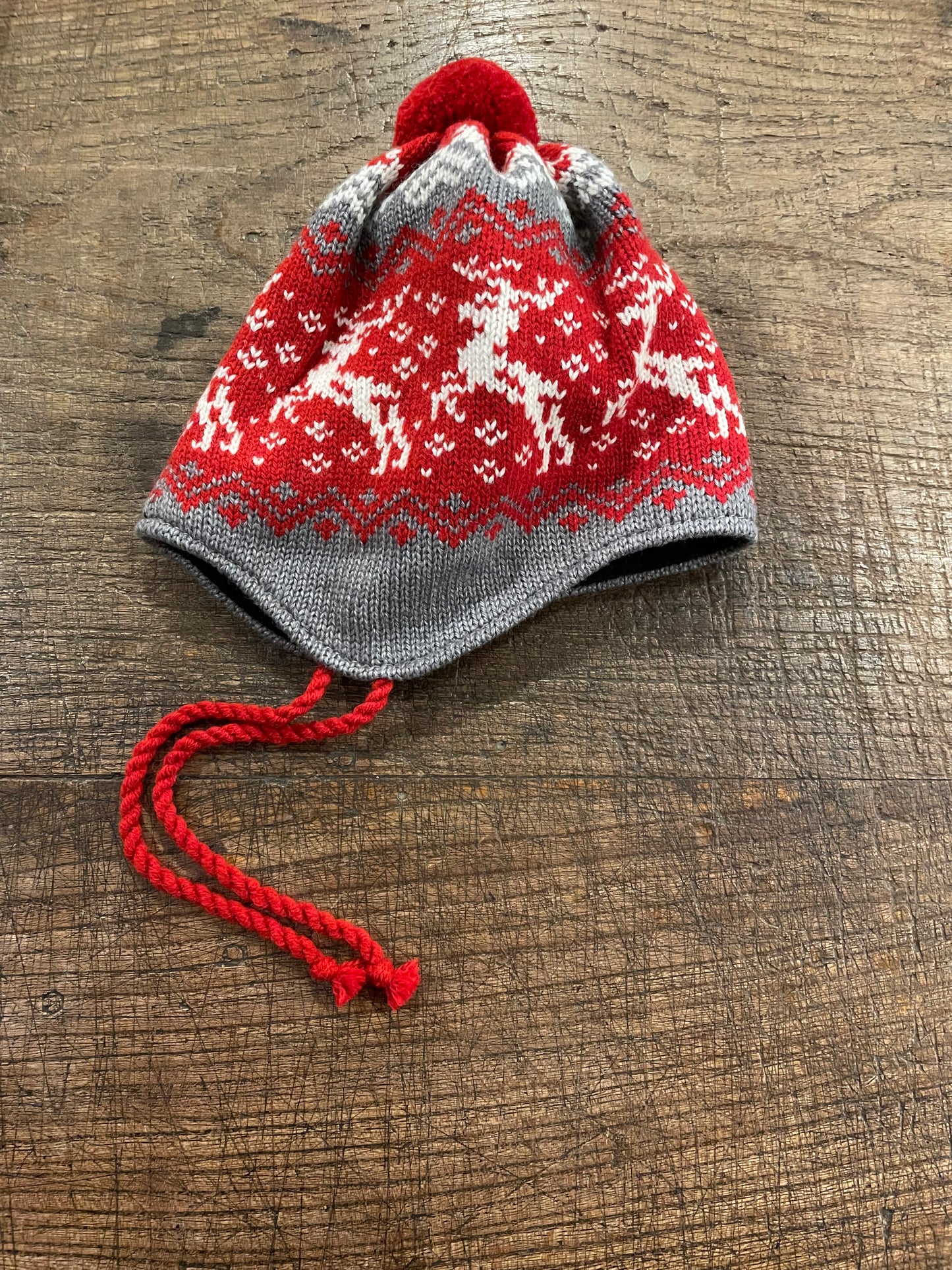 Reindeer hat in red colour