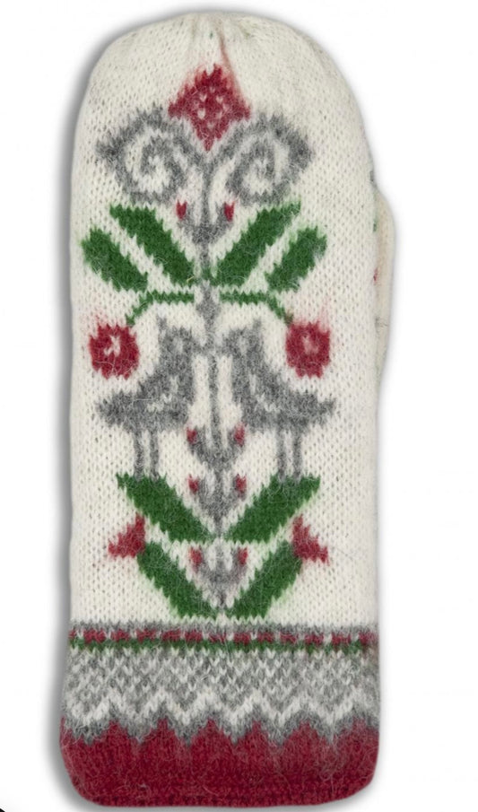 Noppikoski Mitten in white