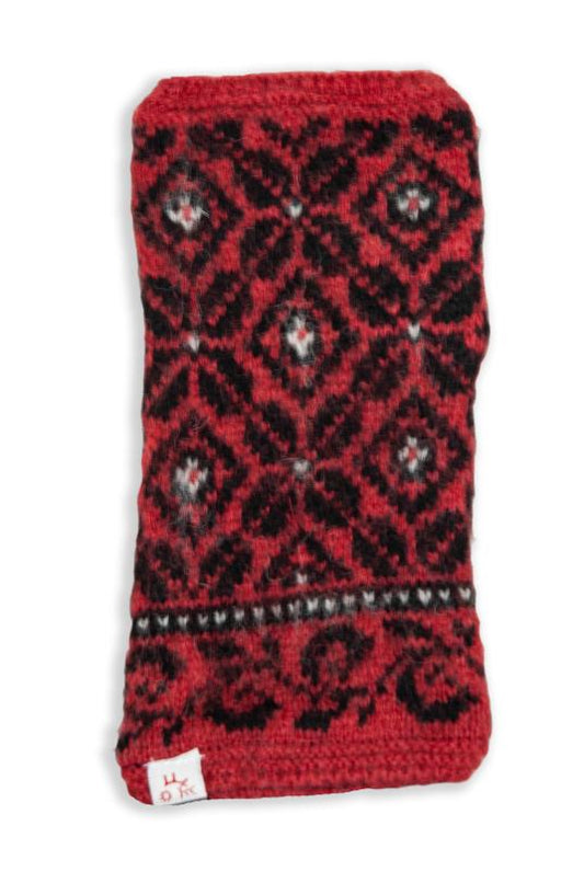 Moliden Wrist Warmer in red and black