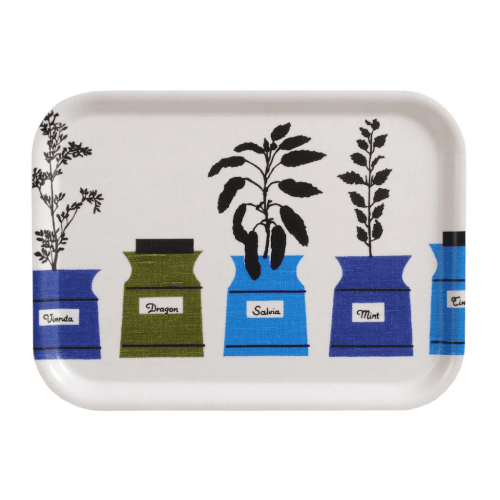 Persons kryddskåp, tray, blue, 27x20cm